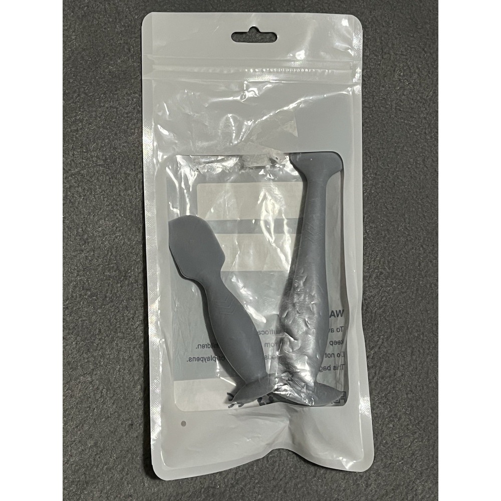 Diaper Cream Spatula, 2 Pack Butt Spatula w/suction Cup, Full-Size Mini Silicone - Picture 2 of 4